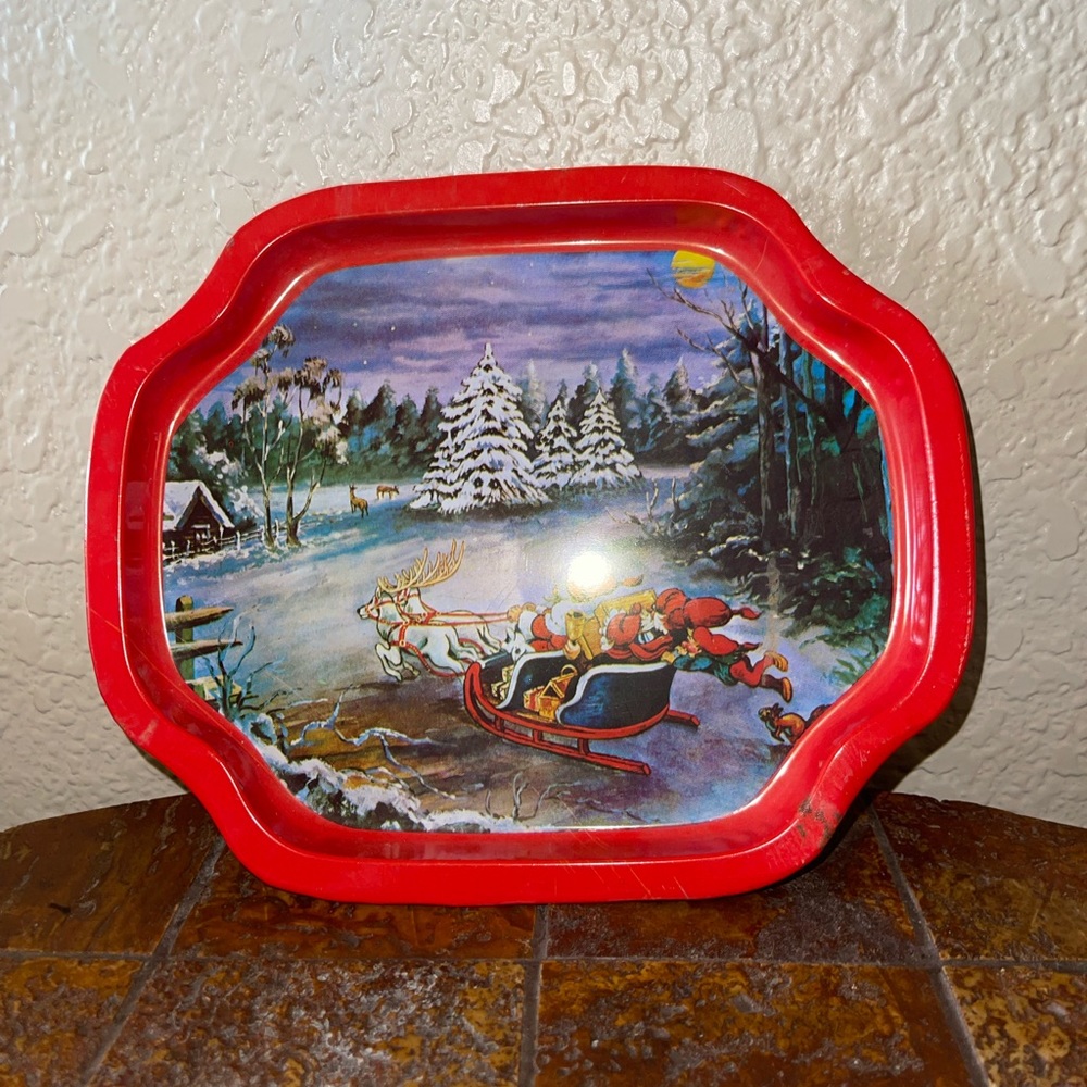 Vintage Santa Tray - Picture 3 of 11
